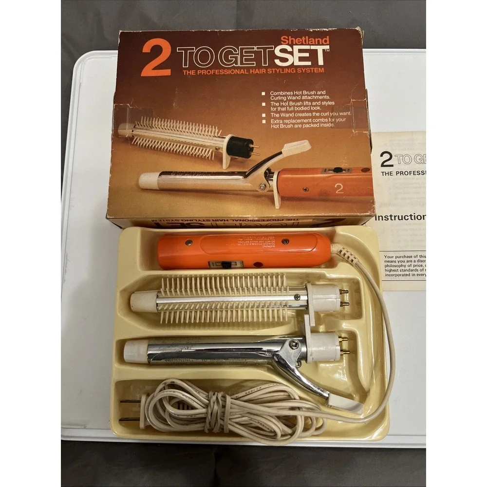 Vintage Shetland 2 To Get Set Hair‎ Styling System Model 973 Tested Works